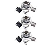 Toddmomy 3 Piezas Soporte de Sujeción para Instrumento de Percusión Suspensión de Tubo Innovadora, Metal Plateado, Diámetro Ajustable de 19.2 a 22.5 Mm, Fácil Instalación para Tom de