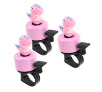 Toddmomy 3 Piezas Timbres para Bicicleta con Diseño Dinosaurio Cartoon Sonido y Fuerte Resistente la Intemperie Compatible con Scooters y Bicicletas de Equilibrio