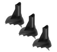 Toddmomy 3 Puntas de Repuesto para Bastones de Trekking de Tungsteno Accesorio Negro para Senderismo Esquí y Montañismo Resistente y Estable Kit de 3 Unidades