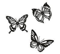 Toddmomy 3 Uds De Hueco Colgante De Pared Escultura De De Jardín Decoraciones De Mariposas De Jardín Arte De La Pared Decoración Calcomanías De Pared De