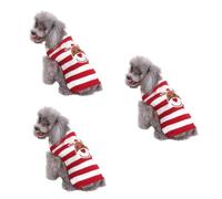 Toddmomy 3 Uds Suéter De Punto para Mascotas Abrigo para Perros Ropa Festiva para Mascotas Ropa para Cachorros Suéter Navideño para Mascotas Ropa De para Perros