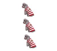Toddmomy 3 Uds Suéter Navideño para Mascotas Ropa Festiva para Mascotas Abrigo para Perros Ropa para Cachorros Suéter Tejido para Mascotas Ropa De para Perros