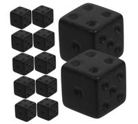 Toddmomy 30 Piezas Accesorios para Juegos de Mesa de Dados Fiesta Dados Cuadrados pequeño Dados Divertidos Largo Dados numerados Dados para apostar Acrílico Black