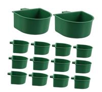 Toddmomy 30 Piezas Bebedero y Comedero para Loros Comedero De Plástico para Loros Colgante para Jaula Cuenco De Comida con Abrazadera Adecuado para Cacatúas y Periquitos