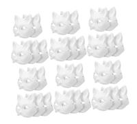 Toddmomy 30 Piezas Máscaras Blancas para Pintar Kit Máscaras Diy para Fiesta y Carnaval para Manualidades y Actividades Infantiles