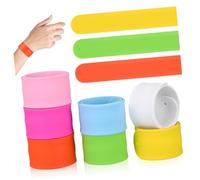 Toddmomy 36 Piezas Círculo De Papá Envolturas De Muñeca Bandas Pulsera Favor De La Fiesta De Cumpleaños Favor De La Escuela Favor De La Fiesta Toy Kid Cumpleaños Gel De Sílice