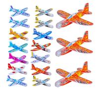 Toddmomy 36piezas Avión De Juguete Aviones Planeadores De Espuma Juguete para Lanzar Mano De Avión Parque