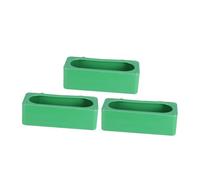 Toddmomy 3piezas Comedero para Pájaros Antisalpicaduras Tapa Cuencos De Plástico para Alimentación De y Aves Diseño Gancho Trasero para Jaulas Verde
