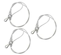 Toddmomy 3piezas Correa De Perro Resistente Mordeduras De Acero Correa Ligera para Cachorros De Seguridad para Paseos y Entrenamiento