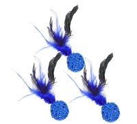 Toddmomy 3piezas Juguetes De Peluche para Gato Accesorios Interactivos para Gatos Interiores para Jugar y Educar