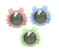 Toddmomy 3piezas Juguetes Interactivos De Gato Balones De Catnip Juguete para Limpiar Dientes y Rotación Colores