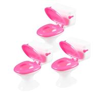 Toddmomy 3piezas Juguetes para Casa De De Muebles De Inodoro y Accesorios Decoración Vivid Coleccionistas