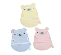 Toddmomy 3piezas Toallitas De Baño Para Guantes Exfoliantes Portátiles Herramientas De Baño Espuma Para Pequeños