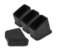Toddmomy 4 Almohadillas Antideslizantes para Patas de Escalera de Plástico Negro 2x4 Cm, Protectores de Suelo para Escaleras Extensibles, Accesorios Seguros y Resistentes para Uso