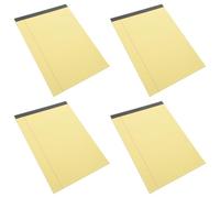 Toddmomy 4 Blocs de Notas Legales A4 Amarillos de Papel Diseño para Rasgar, Prácticos y Pequeños para Trabajo y Planificación en Oficina