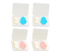 Toddmomy 4 Fundas de Plástico Ligeras para Almohadillas de Luz Diamond Art en Colores Azul y Rosa, Protector de Privacidad para Tablero de Copia Diseño en Forma de Corazón