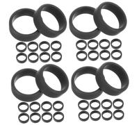Toddmomy 4 Juegos Anillo Deportivo De Novedad Pantalla De Anillo Bandas Equipo De Suave Anillo De Bodas De Para Gel De Sílice Black 10 Uds * 4