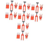 Toddmomy 4 Juegos Juguetes En Miniatura Juguete para La Carretilla Elevadora Carro De Plataforma En Miniatura Modelo De Carro De Plataforma Mini El Plastico Rojo