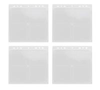 Toddmomy 4 páginas para Monedas de colección - Fundas para Insertar Monedas - 24 Bolsillos para Billetes, Fundas para Guardar, Insignias, Sellos y Otras Colecciones