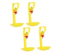 Toddmomy 4 Piezas Bebedero Automático para Gallinas Dispensador de Agua para Aves y Suministro para Gallineros Exteriores Fácil Instalación y Práctico
