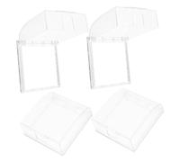 Toddmomy 4 piezas Cubierta Autoadhesiva para Enchufe Protector Transparente para Eléctricas de Pared para Baño Cocina y Exterior