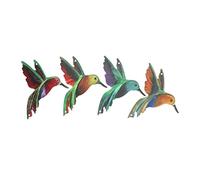 Toddmomy 4 Piezas De Adornos De Colibrí De Pared De Hierro Para Exteriores Colgantes Artísticos Atrapasueños Decoración Del Hogar Para Inauguración De La Casa.