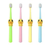 Toddmomy 4 piezas dientes cerdas sensibles niño caricatura cerdas micro cepillo extra manual encías cepillos adultos cepillos de dientes niños pato con limpieza oral diente limpiador