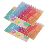 Toddmomy 4 Piezas Kalimba Pegatina nota de piano de dedo pegatinas etiqueta de piano de pulgar para llave pegatina de aprendizaje kalimba escala pegatinas accesorios