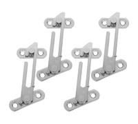 Toddmomy 4 Piezas Limitadores de Ventana de Acero Inoxidable Tope para Ventanas Batientes Dispositivo de Control para Seguridad Infantil y Protección de Mascotas Resistente la Intemperie y