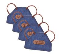 Toddmomy 4 Piezas Mini Denim Aprons For Dolls Vintage Style Miniature Chef Accessories For Dollhouse Dress-up and Creative Play
