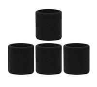 Toddmomy 4 piezas Muñequeras Deportivas de Algodón Absorbente Muñequeras Elásticas y Transpirables para Fitness Soporte para Muñeca y Ventilada para Fútbol y Baloncesto