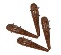 Toddmomy 4 Piezas Palos Inflables para Unidades Color Madera Oscura Palos de Animación para Fiestas Infantiles Cumpleaños Eventos Deportivos y Actividades al Aire