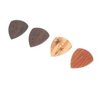 Toddmomy 4 Piezas Púa De Guitarra De Madera Multiusos Para Eléctrica y Folk Púas De Guitarra Accesorio De Madera Para Tocar Música