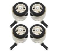 Toddmomy 4 Piezas Ruedas para Niña Ruedas Giratorias Silenciosas y Estables Accesorios de Repuesto Compatibles Doble Plástica para Interiores y Superficies Variadas