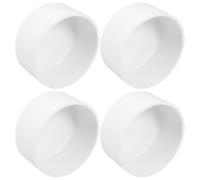 Toddmomy 4 Piezas Tapón de Plástico Blanco para Tuberías de Pvc de 110mm, Redondo, Resistente al Clima, para Sistemas de Riego y Proyectos de Mejora del Hogar