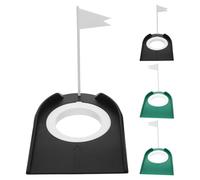 Toddmomy 4 Vasos de práctica de Putt de Golf: putters de Entrenamiento, Ayuda para Entrenar Hoyos, Banderas de plástico, Accesorios de Golf, para Practicar al Aire Libre, Oficina, Garaje, Patio,