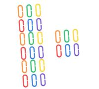 Toddmomy 400piezas C-Clips De Plástico para Aves Ganchos y Enlaces De Cadena Coloridos para Juguetes De Periquitos y