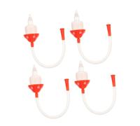 Toddmomy 4piezas Aspirador de Silicona para Recién Nacidos para Bebés Limpiador de Mocos Nasales Unidades Manual Limpiador para Recién Nacidos