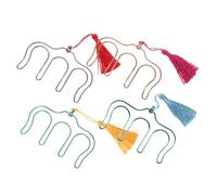 Toddmomy 4piezas Clip De Partitura Musical Clips Metálicos Para Libros De Música Con Borlas Colgantes Para Páginas De Música Para Sujetar Partituras Sujetapartituras Para Notas