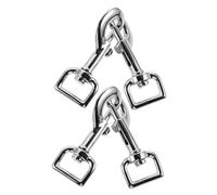 Toddmomy 4piezas Hebilla De Correa para Mascotas Metalica Clips Giratorios Resistentes para Correas De Perros Broches Liberacion Rapida Antideslizante para Collares De Perros para Paseos Di