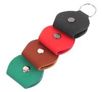 Toddmomy 4piezas Llavero Púa de Guitarra Estuche de Cuero Sintético para Púas Unidades Bolsa de Transporte para Guitarra Eléctrica Color Aleatorio