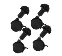 Toddmomy 4piezas Ruedas Giratorias De Plástico Negras Para Cochecito De Ruedas De Repuesto Compatibles Muebles Estantes De Alambre y Armarios Vástago Roscado Para Sujeción