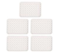 Toddmomy 5 bandejas de plástico para servir: Bandejas rectangulares de 30 x 21,5 cm para aperitivos, postres y bebidas - reutilizable para alimentos, ideal para bodas, baby showers o uso en la
