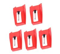 Toddmomy 5 Piezas Aguja Registro Reemplazo Tocadiscos Accesorio De Lápiz Óptico Lápiz De Repuesto Estilos Para Jugadores De Lápiz De Fonógrafo El Plastico Rojo