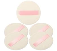 Toddmomy 5 Piezas de Polvos de Maquillaje Flocados Portátiles Tacto Agradable y Cómodo para Cream y Highlighter en Color Rosa