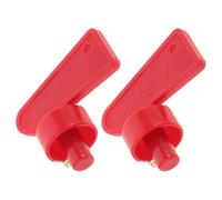 Toddmomy 5 Piezas Llave Desconectadora de Batería Roja de Plástico para Rv y Utv, Interruptor de Apagado Anti-robo que Previene Descarga en Ambientes Offroad y Marinos