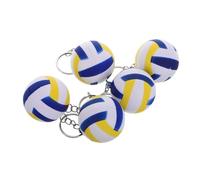 Toddmomy 5 Piezas Llaveros de Voleibol Miniatura Adornos Deportivos para Charms para Mochilas y Decoración de Bolsos para Fiestas y Premios Escolares