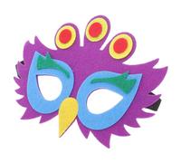 Toddmomy 5 Piezas máscara de pavo real animales de halloween Víspera de Todos mascara de animales adorable máscara de animal máscara de animales sintió Colorful