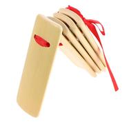 Toddmomy 5 Piezas Tablero De Bambú Instrumento De Badajo De Madera Instrumento Chino Castañuelas Castañuelas De Dedo De Madera o Musical De