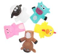 Toddmomy 5 Piezas Títeres de Dedo de Animales de Granja de Interactivos de Cartón Desarrollo y Fiestas y Actividades Educativas